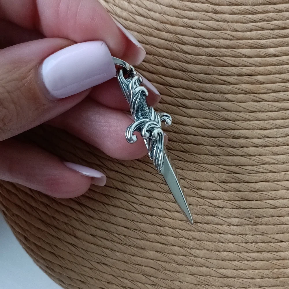 David Yurman Men's Dagger Pendant Amulet in Sterling Silver